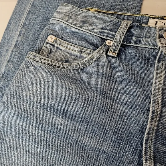 Eve Denim The Juliette High Rise Straight Leg Jeans - Size 25 - Picture 8 of 15